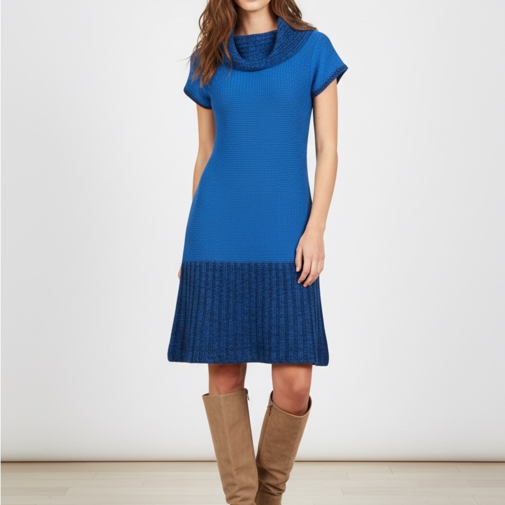 1955 Vintage Azure Knit Top